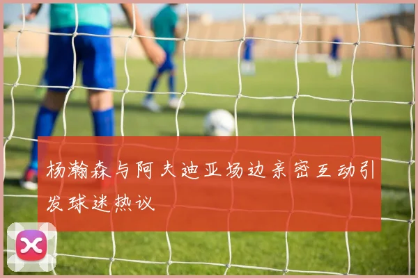 杨瀚森与阿夫迪亚场边亲密互动引发球迷热议
